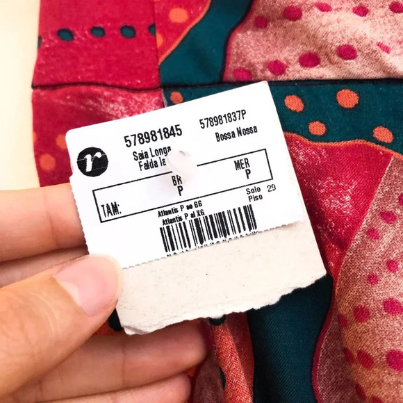 Bossa Nossa Pink Seashell Beach Cover Up Adjustable Lightweight Midi Skirt OS - Picture 8 of 9